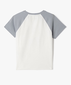 tee-shirt manches courtes bicolore coupe courte fille gris standard tee-shirtsG671901_3