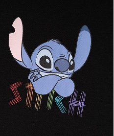 tee-shirt manches courtes motif stitch fille - disney noir standard tee-shirtsG672601_2