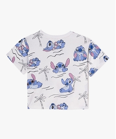tee-shirt manches courtes oversize a motif stitch fille - disney blanc standard tee-shirtsG672701_3