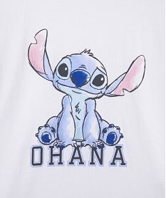 tee-shirt manches courtes imprime fille - stitch blanc tee-shirtsG672901_2