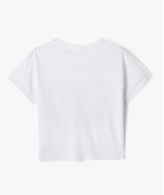 tee-shirt manches courtes imprime fille - stitch blanc tee-shirtsG672901_3