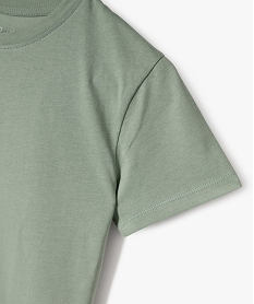 tee-shirt a manches courtes et col rond fille kaki clair tee-shirtsG673001_2