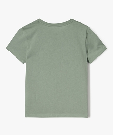 tee-shirt a manches courtes et col rond fille kaki clair tee-shirtsG673001_3