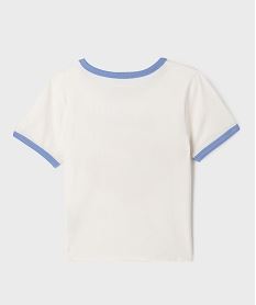 tee-shirt manches courtes a motif vintage fille blanc chine tee-shirtsG675001_3