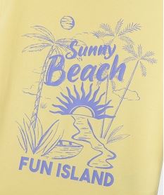 tee-shirt manches courtes a motif vintage fille jaune standard tee-shirtsG675101_2