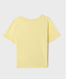 tee-shirt manches courtes a motif vintage fille jaune standard tee-shirtsG675101_3