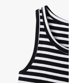 debardeur en maille cotelee coupe courte fille imprime debardeursG676201_2