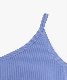 debardeur asymetrique en maille cotelee fille bleu standard debardeursG677301_2