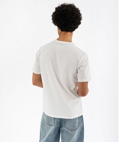 tee-shirt manches courtes en coton uni homme blanc standard tee-shirtsG679901_3