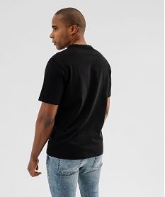tee-shirt manches courtes en coton uni homme noir standard tee-shirtsG680201_3