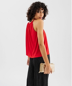 debardeur fluide avec encolure americaine femme rouge debardeursG683601_1