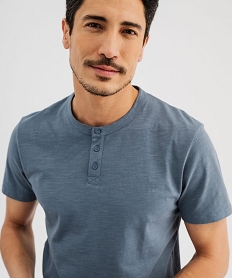tee-shirt manches courtes col tunisien homme orage tee-shirtsG684401_2