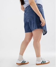 jupe short en jean femme grande taille bleu shortsG684801_3