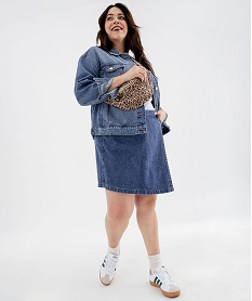 jupe short en jean femme grande taille bleu shortsG684801_4