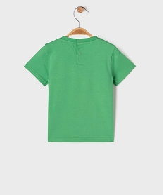 tee-shirt manches courtes avec motif humoristique bebe garcon vert standardG686101_3