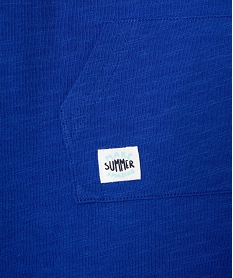salopette courte bebe garcon en jersey de coton bleu standardG686201_3