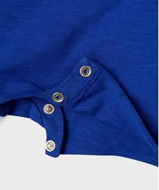 salopette courte bebe garcon en jersey de coton bleu standardG686201_4