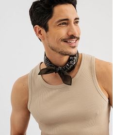 debardeur uni en maille cotelee homme beige taupe tee-shirtsG688701_2
