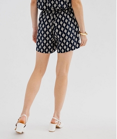 short ample imprime en viscose fluide femme imprime ikat shortsG689001_3