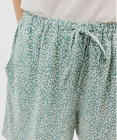 short ample imprime en viscose fluide femme imprime mini shortsG689101_2