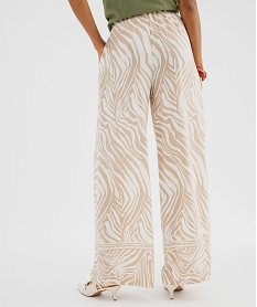 pantalon large et fluide en viscose imprimee femme imprime pantalonsG690101_3