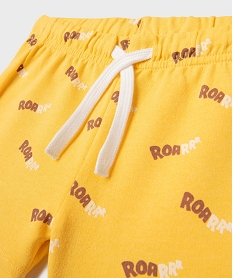 ensemble 2 pieces a motifs animaliers bebe garcon jaune vifG690501_3