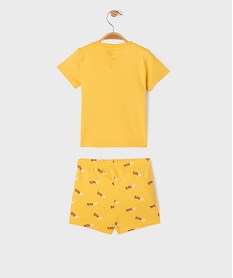 ensemble 2 pieces a motifs animaliers bebe garcon jaune vifG690501_4