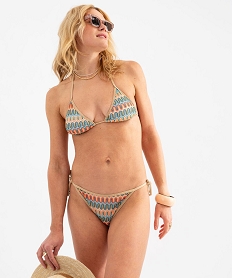 bas de maillot de bain en crochet et paillettes femme multicoloreG691301_3