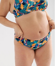 bas de maillot de bain forme culotte imprimee femme grande taille multicoloreG691501_4