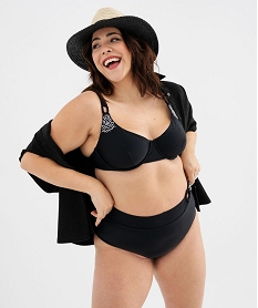 bas de maillot de bain a broderie et detail ajoure femme grande taille noir standardG691601_4