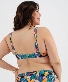 haut de maillot de bain emboitant fleuri femme grande taille multicolore haut de maillots de bainG691701_2