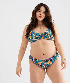 haut de maillot de bain emboitant fleuri femme grande taille multicolore haut de maillots de bainG691701_3