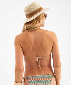 haut de maillot de bain triangle en crochet a mousses amovibles femme multicoloreG691901_2