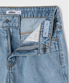 short en jean a pinces fille bleu stone shortsG693001_2