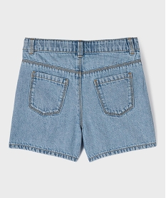 short en jean a pinces fille bleu stone shortsG693001_3