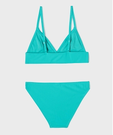 maillot de bain 2 pieces en maille cotelee unie fille vert standardG694201_3