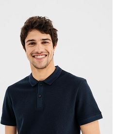 polo manches courtes en maille piquee homme bleu polosG695401_2