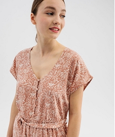 combishort imprime en viscose fluide femme imprimeG695701_2