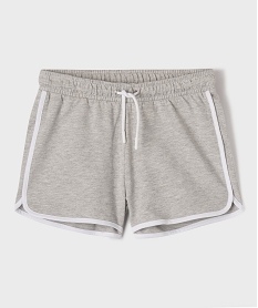 GEMO Short en maille avec biais contrastants fille Gris