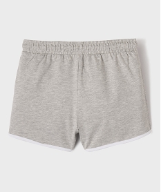 short en maille avec biais contrastants fille gris shortsG696501_3