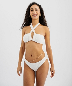 bas de maillot de bain forme culotte femme blancG699201_3