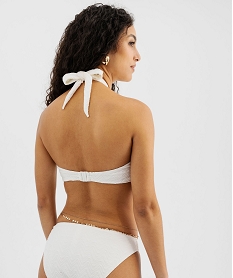 haut de maillot de bain bandeau decollete modulable femme blancG699501_2