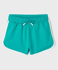 GEMO Short en maille avec taille élastique fille Bleu