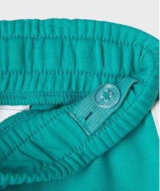 short en maille avec taille elastique fille bleu shortsG700401_4
