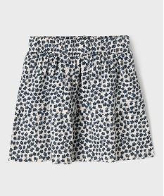 jupe en maille a volant et taille elastique fille blanc chineG700701_4