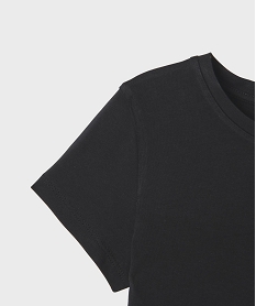 tee-shirt manches courtes et col rond fille noir standard tee-shirtsG701401_2