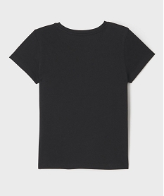 tee-shirt manches courtes et col rond fille noir standard tee-shirtsG701401_3