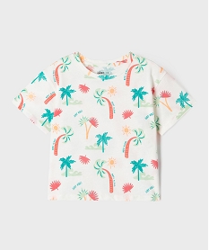 tee-shirt a manches courtes a motifs estivaux fille beige tee-shirtsG702001_4