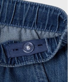 bermuda en jean avec taille ajustable bebe garcon bleuG703301_3