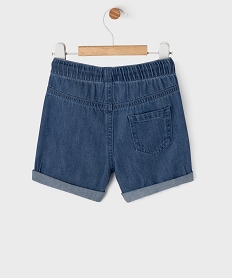 bermuda en jean avec taille ajustable bebe garcon bleuG703301_4